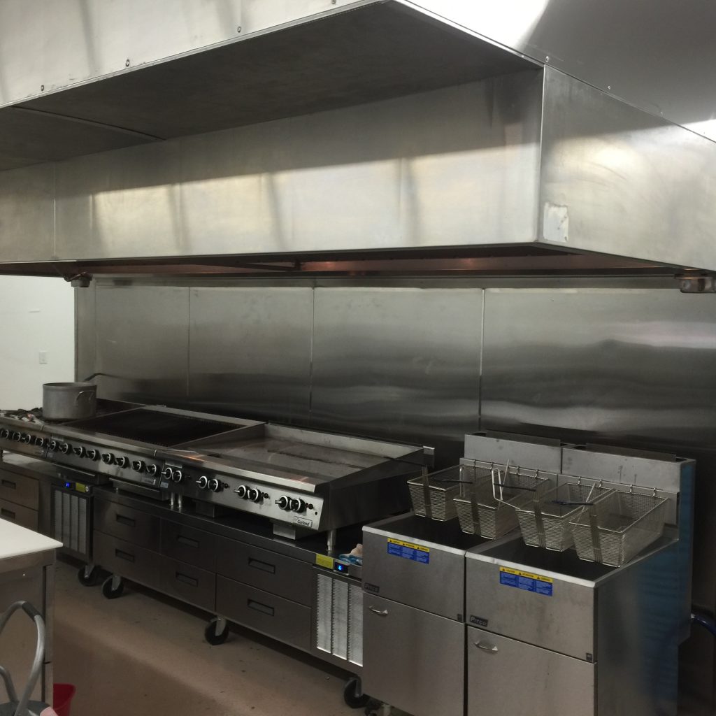 Commercial Range Hood Installed